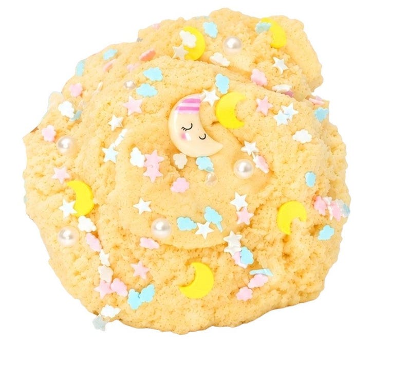 Beary Sleepy Cloud Slime, doftande slime med färskt linne, fluffig handgjord sensorisk fidgetleksak 8oz