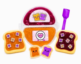 Mini PB & J Slime Kit DIY Butter N Jelly Handgjord Doftande Slime Sensorisk Leksak