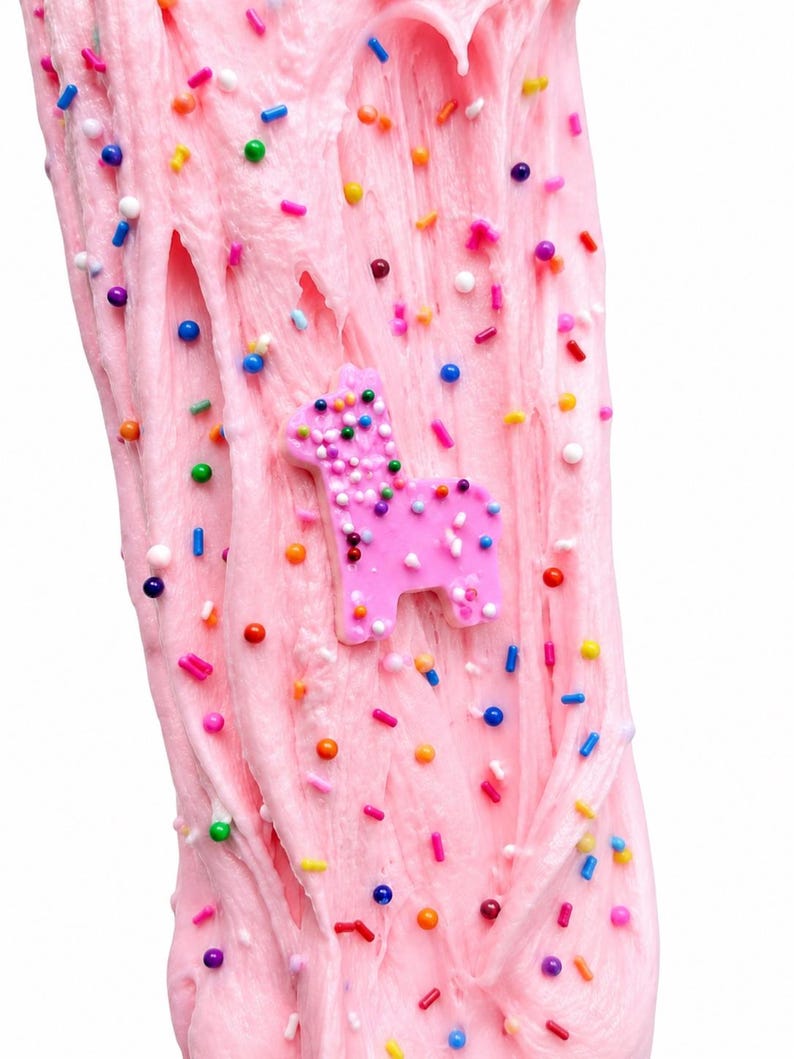 Animal Cookie Frosting Snow Butter Slime, Handmade Sugar Cookie Scented Sensory Fidget Toy image 5
