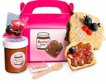 Chocolate Hazelnut Berry Toast Handmade Slime Kit DIY Thick Glossy Scented Sensory Toy