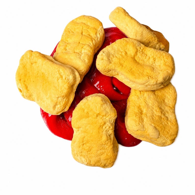 Chicken Nugget Scented Handmade Slime Kit DIY Clear Butter Texture Fidget Toy Happy Meal image 7