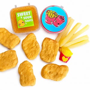 Chicken Nugget Scented Handmade Slime Kit DIY Clear Butter Texture Fidget Toy Happy Meal image 3