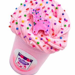 Animal Cookie Frosting Snow Butter Slime, Handmade Sugar Cookie Scented Sensory Fidget Toy image 3