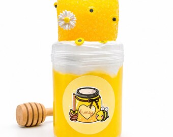 Milk & Honey Clay Cap Handmade Slime, Clear Butter Slime Sensory Toy
