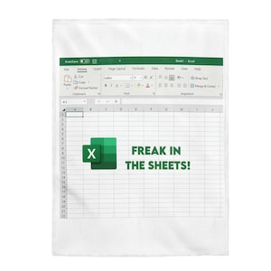 Freak in the Sheets Velveteen Blanket: Accountant Gift Home Decor