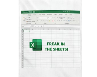 Freak in the Sheets Velveteen Plush Blanket, perfect accountant gift!