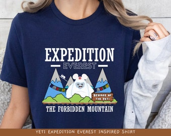 Expedition Everest Yeti Research Team Shirt, Animal Kingdom Disneyworld Tee