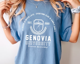 Genovia University Shirt, Princess Diaries, Genovia Shirt, Genovia, Princess Diaries Movie, Comfort Colors, Princess Shirt, Disney Vacation