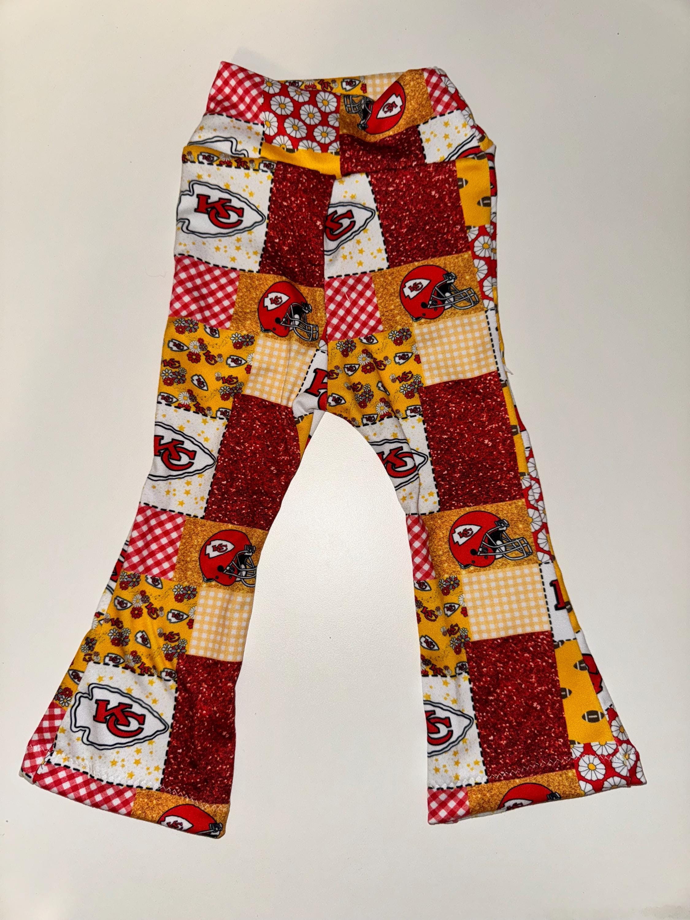 Patchwork Pants Flare - Etsy