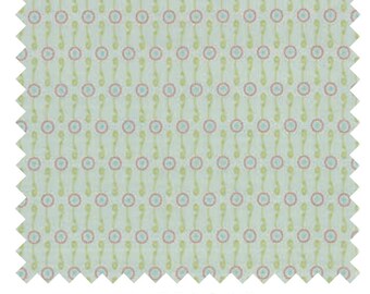 OOP 1/2 yd cut of Wishes blue flowers by Sweetwater for Moda