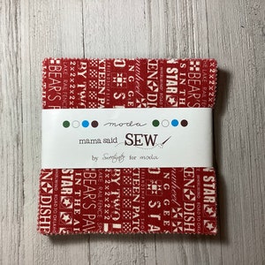 Mama Said Sew Charm Pack by Sweetwater for Moda Hard to - Etsy