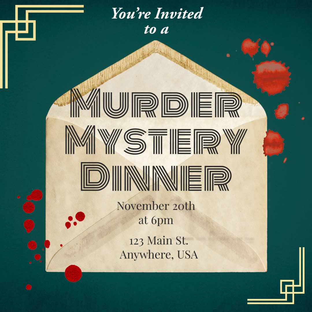 Murder Mystery Invitation - Etsy