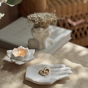 Hand Trinket Tray| Handmade | Home Decor | Jewelry Dish| Handmade Gift | Mothers Day | Homewares |Accessories Storage | CandlesCo Australia
