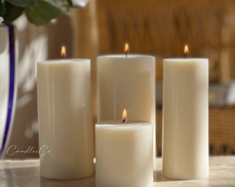 Classic Pillar Candles| Handmade | Baptism Candle | Wedding Candles | Soy Candles | Pillar Candle | Handmade Gifts | Decoration Decor