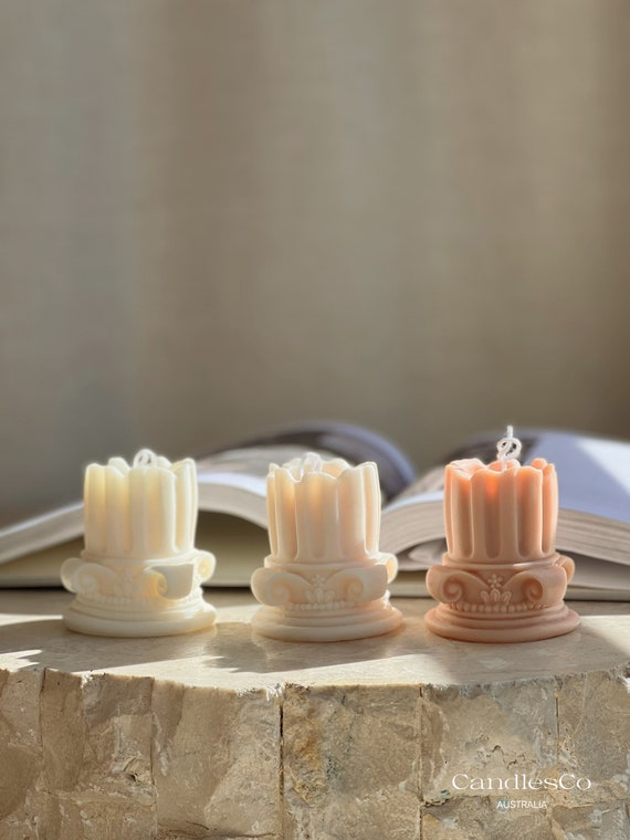 Romano Pillar Sculpture Soy Candle Romano Pillar Sculpture Soy Candle