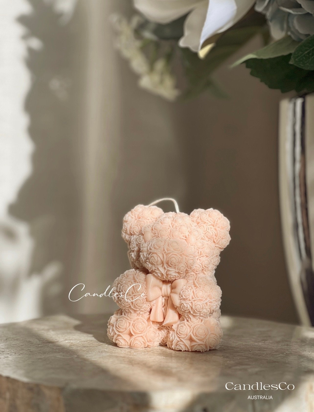 Teddy Bear Candle Bear Rose Candle Bridal Shower Wedding Gift Teddy Bear  Gifts Various Colours and Scents Luxury Candle 