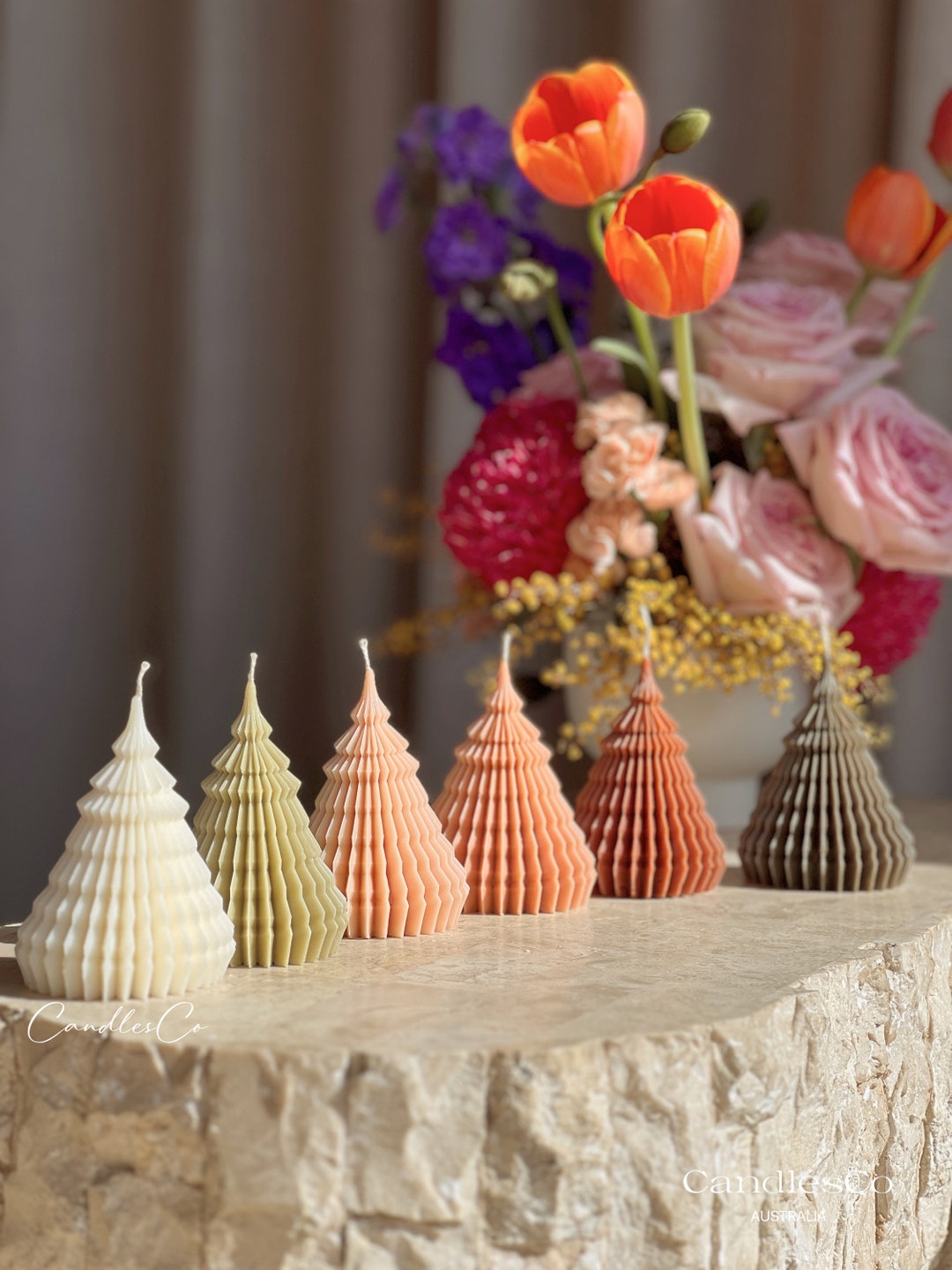 Christmas Tree Candles | Handmade Candles | Decor Trees | Ornaments ...