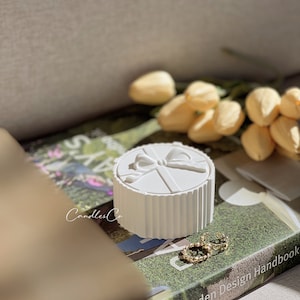 Bow Trinket Box | Handmade Decorative Jewelry Box | Cute Bow Shaped Storage Box | Unique Gift for Her | Elegant Home Decor Accent