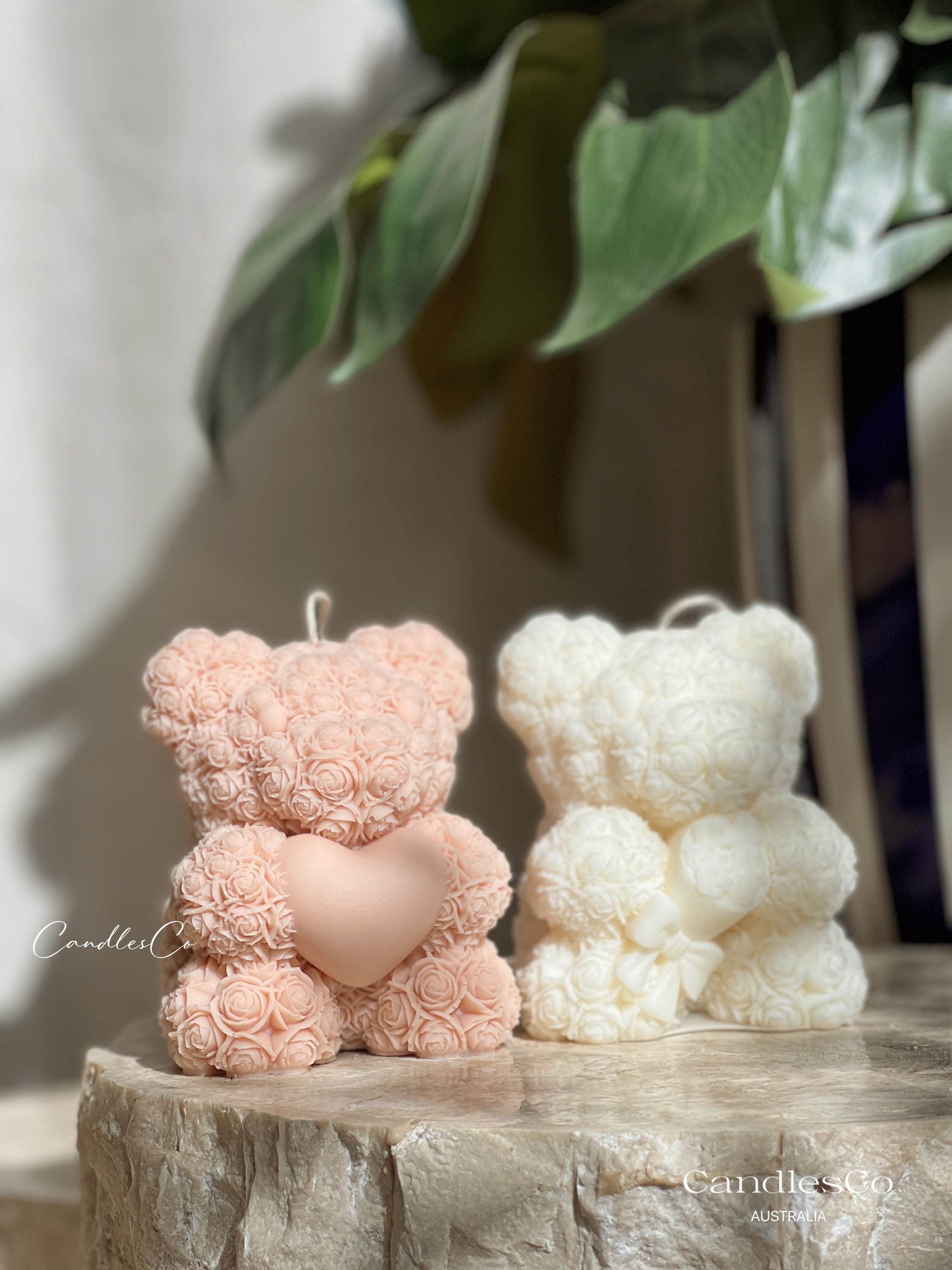 Teddy Bear Candle Cute Candle Long Arms Bear Scented Candle Valentine's  Candle Vegan Candle Valentine's Gift Soy Wax Teddy 