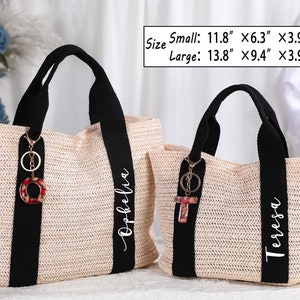 Custom Beach straw bags,Bridesmaid Burlap Tote Bags,Bridesmaid gift Bag,Beach Tote Bag,Bridal shower bag,Bachelorette&Wedding Gift Bag