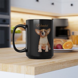 Custom Pet Mug Using Pet Photo + Name Custom Dog Mug Dog Coffee Cup Personalized Pet Mugs Dog Mom Mug Personalized Cat Dad Mug New Dog Mug