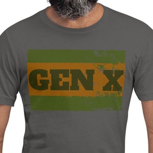 GEN X, the feral generation, latch key kids, retro 80&#39;s design, gender neutral shirt, tops and tees, womens clothing