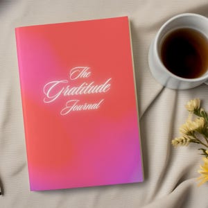 Das Dankbarkeits-Journal | tägliches Mindset & Reflection Notizbuch | Self-Care Geschenk für Frauen | Manifestation und Wellness Tagebuch | Aura Notizbuch