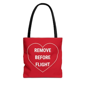 Remove before flight tote | InFlight Tote Bag, Pilot Bag, Travel Bag, Gift for pilots, Flight Crew Tote, Pilot carry on bag, pilot bags