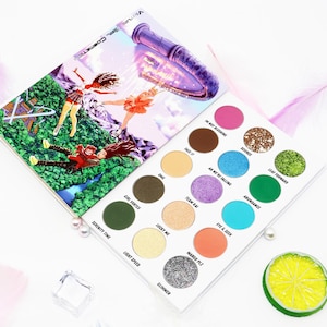 Anime Makeup, manga, kawaii, Eyeshadow makeup, glitter, Makeup, vegan makeup, gifts, kawaii makeup