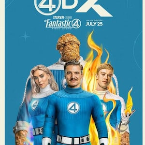 2025 Promo Film Poster Print the Fantastic Four First Step Wall Decor