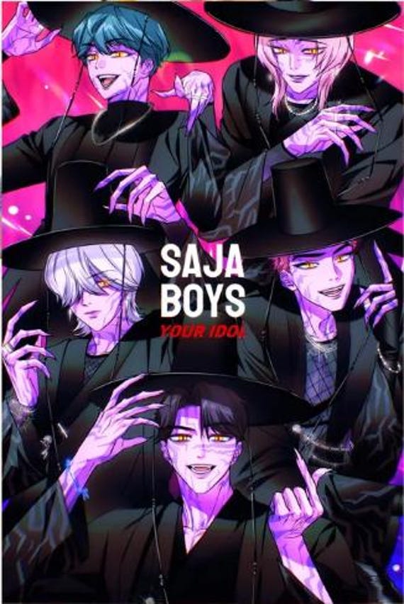 Saja Boys KPop Demon Huntersポスター、日本映画ポスターKPop Demon
