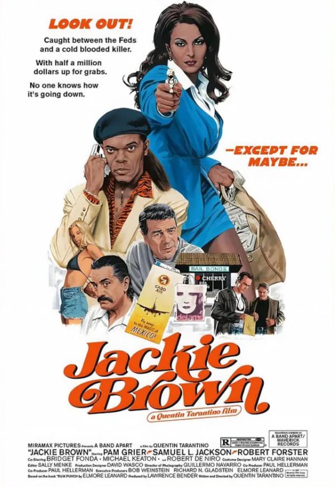 Jackie Brown--movie Poster, Art Prints, Home Decor,wall Art,living - Main Image