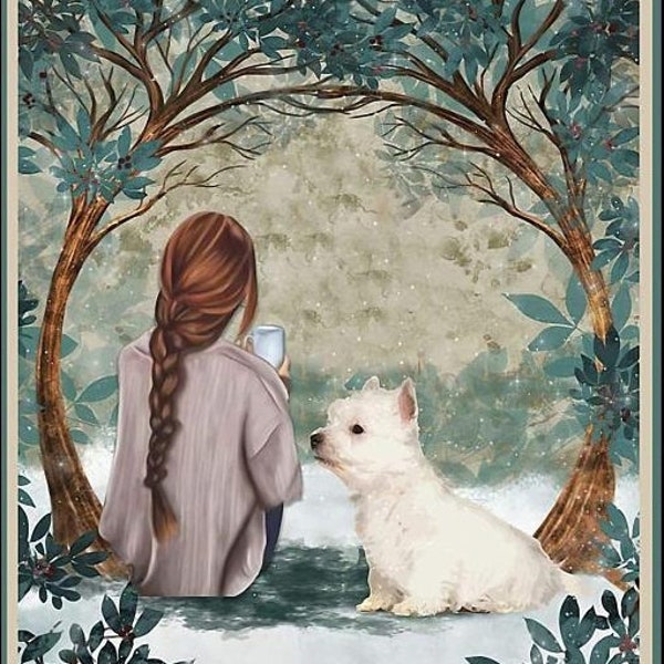 Westie Dog And She Lived Happily Ever After Poster, Dog Poster