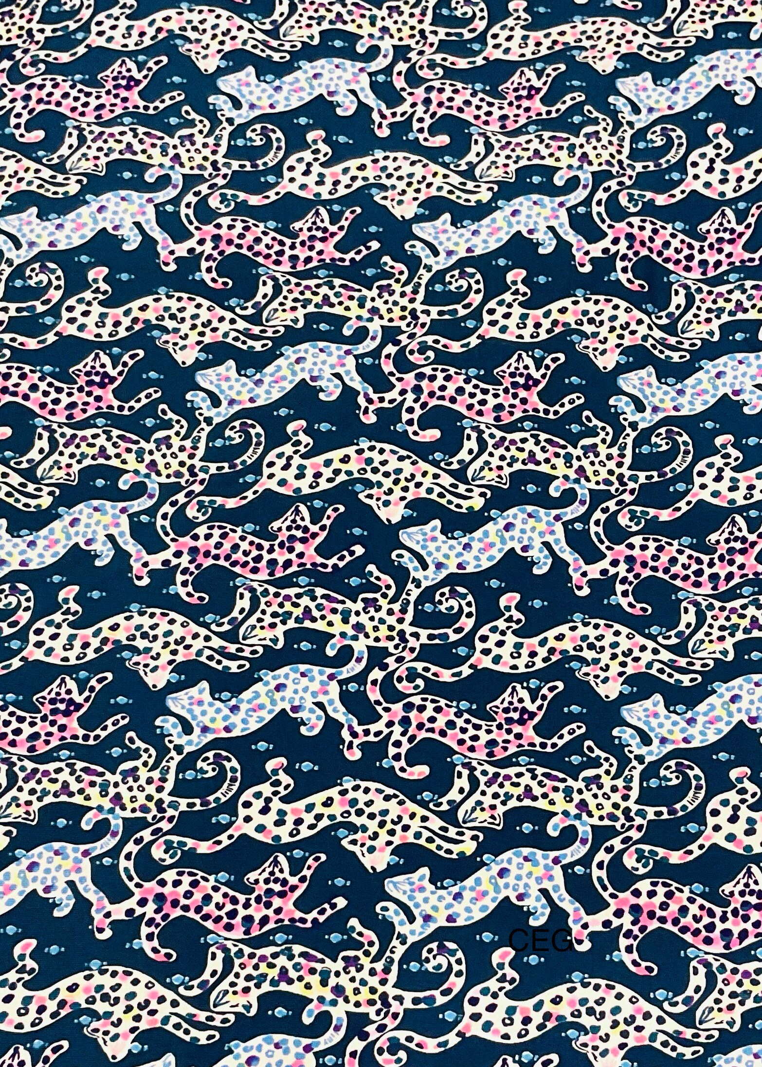 Seat Belt Head Rest Steering Wheel Covers soft pretty colors Lilly tropical prints LP cats leopard  pink purple navy blue animal Print T-12 - Thumbnail 6