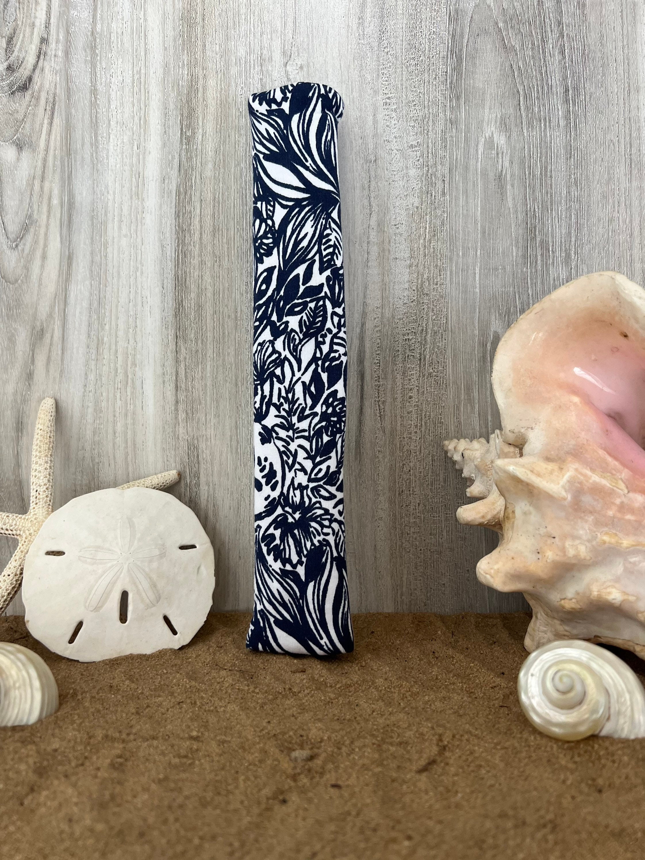 Steering Wheel Head Rest Seat Belt Covers in a beautiful colorful tropical LP print Navy and White Koala Bears Print T-7 - Thumbnail 2