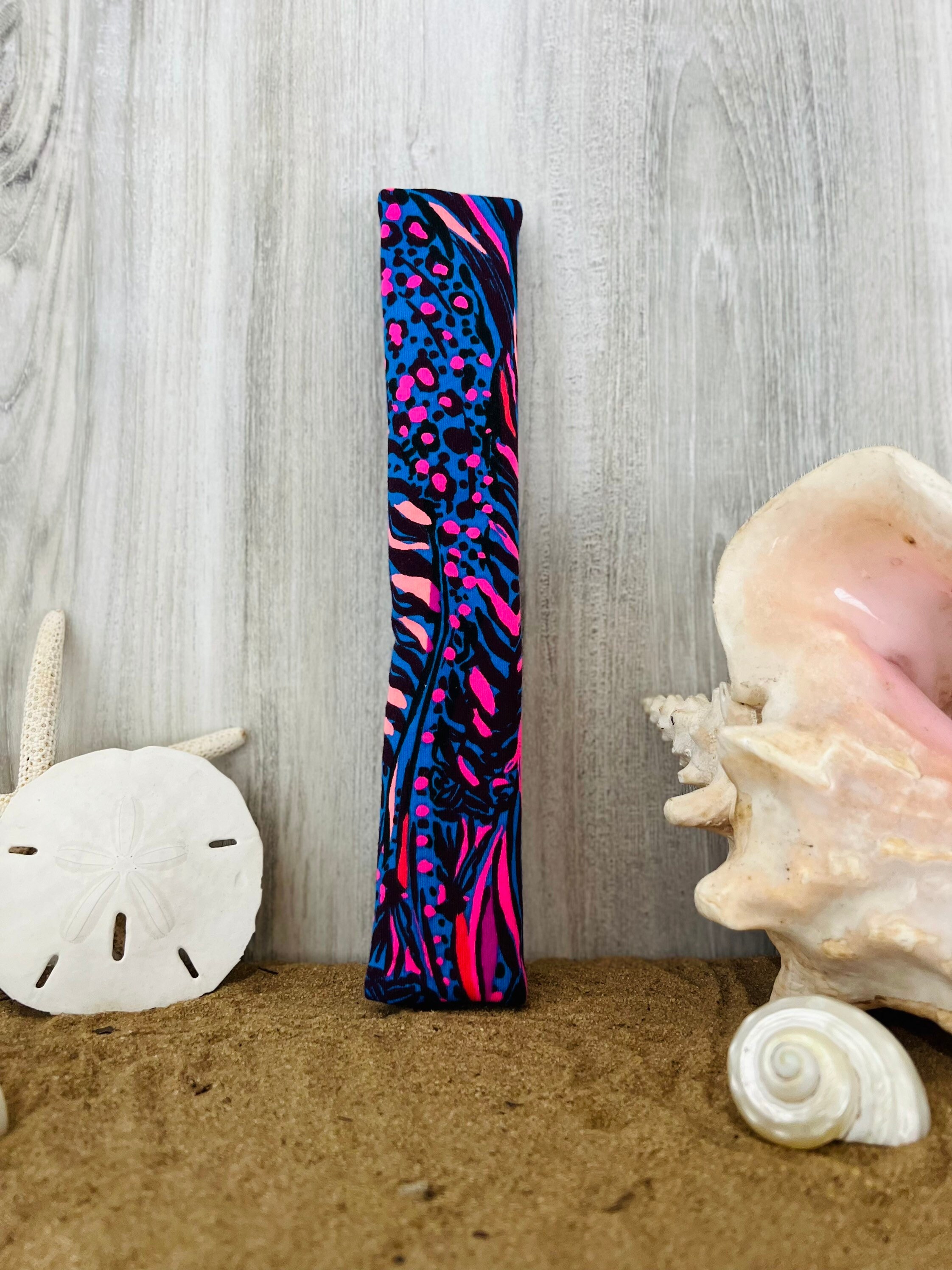 Seat Belt Head Rest Steering Wheel Covers soft pretty happy colors Lilly prints LP navy blue red black animal print T-31