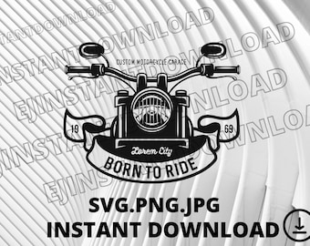 Born To Ride Motorcycle Steering Wheel  Svg, Motorcycle Steering WheelSVG, Born To Ride, Motorcycle Steering Wheel Digital Png Jpg File