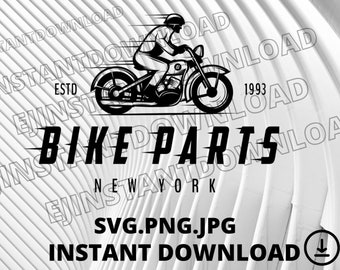 Motorbike Rider Svg, Motorcycle SVG - Motorcycle Digital File - Motor Bıke Svg - Motorcycle Clipart - Motorcycle Rider, Moto bike Svg, Png