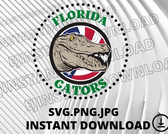 Fl Gators Florida Gator Head Logo SVG, Florida Gators Clipart PNG, Go Gators Svg Png, Go Gators Clipart, Alligators Svg Png Cutfile Circut