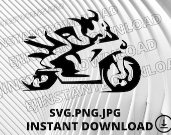 Motorcycle SVG - Motorcycle Digital File - Motor Bıke Svg - Motorcycle Clipart - Motorcycle Vector Art - Instant Download - Motorcycle Png