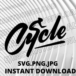 Cycle Life Svg - Cycle SVG, Cycle Logo Svg, Cycle Logo Clipart, Bicycle Life Svg, Png, Instant download