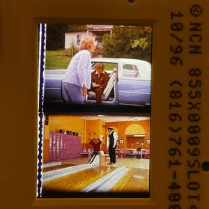 Tráiler de la película Kingpin. Diapositiva personalizada Frame Duo de 35 mm.