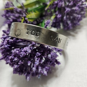 You can certainly try - Pewter cuff bracelet - Inspired by Critical Role