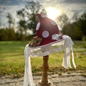 Mushroom Toadstool Fairy Hat, Made to order!