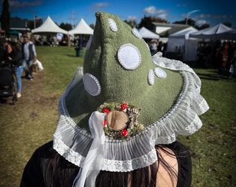 Mushroom Hat Toadstool Hat Fairy Hat Mushroom Cottagecore Renfaire hat