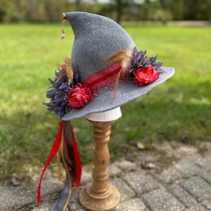 Witch Hat Cottagecore Hat Boho Renfaire Hat Pink Fairy
