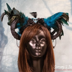 VADOO Latex Hoorns Voor Boze Koningin – Cosplay Hoofddeksel Voor Halloween & Feesten