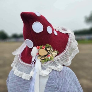 Mushroom Hat Toadstool Fairy Hat Cottagecore Renfaire Hat, Made to order!
