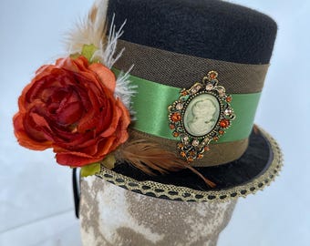 Top Hat Fascinator Victorian Steampunk