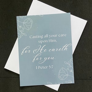I Pierre 5:7 Carte postale avec enveloppe LSG